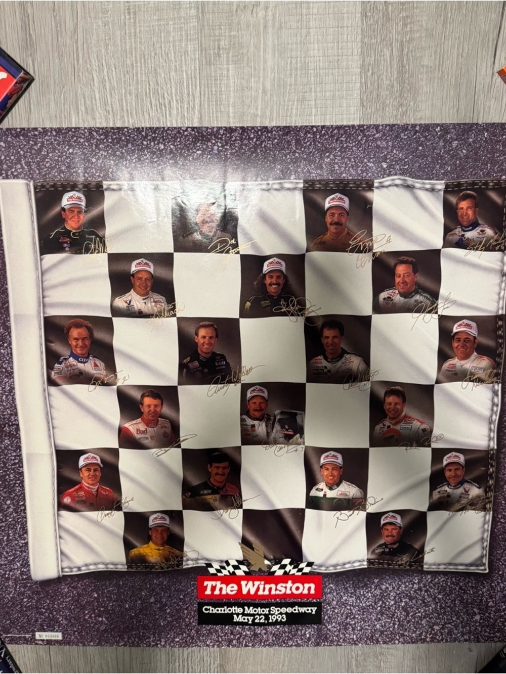 Vtg Nascar "The Winston" 1993 Rolled Poster, Charlotte Motor Speedway 26x28 Rare